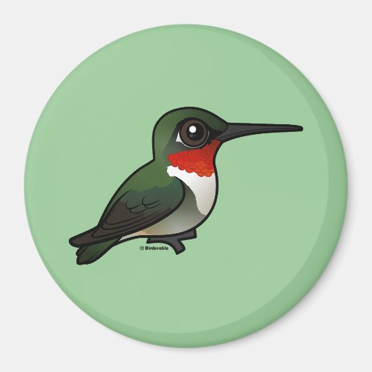 Ruby-throated Hummingbird Magnet (Vorne)