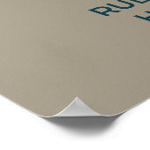 Ruby-throated Hummingbird Migration Map Poster (Ecke)