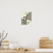 Ruby-throated Hummingbird Migration Map Poster (Küche)