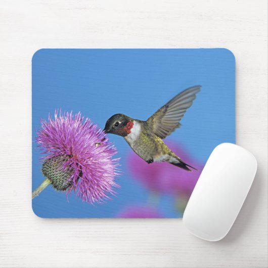 Ruby-throated Hummingbird Mousepad (Mit Mouse)