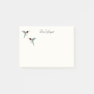 Ruby-throated Hummingbird Notes Post-it Klebezettel