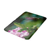 Ruby-throated Hummingbird - Original Foto Badematte (Schrägansicht)