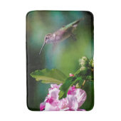 Ruby-throated Hummingbird - Original Foto Badematte (Vorderseite Vertikal)