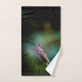 Ruby-throated Hummingbird - Original Foto Badhandtuch Set (Handtuch)