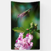 Ruby-throated Hummingbird - Original Foto Banner (Vertikal)