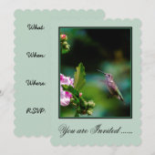 Ruby-throated Hummingbird - Original Foto Einladung (Vorne/Hinten)