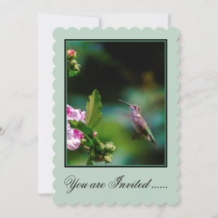 Ruby-throated Hummingbird - Original Foto Einladung