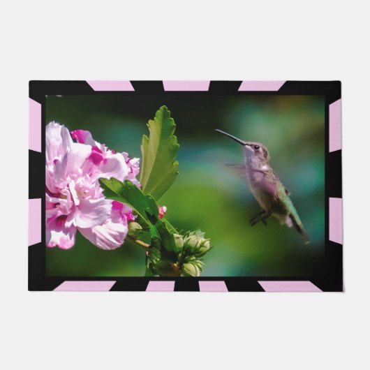 Ruby-throated Hummingbird - Original Foto Fußmatte (Vorderseite)
