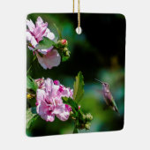 Ruby-throated Hummingbird - Original Foto Keramikornament (Rechts)