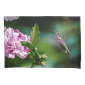 Ruby-throated Hummingbird - Original Foto Kissenbezug (Vorderseite)