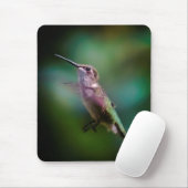 Ruby-throated Hummingbird - Original Foto Mousepad (Mit Mouse)