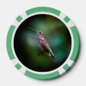 Ruby-throated Hummingbird - Original Foto Pokerchips (Rückseite)