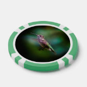 Ruby-throated Hummingbird - Original Foto Pokerchips (Einzeln)