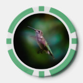 Ruby-throated Hummingbird - Original Foto Pokerchips (Vorderseite)