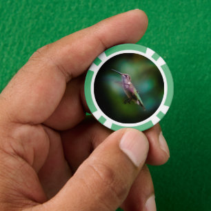 Ruby-throated Hummingbird - Original Foto Pokerchips