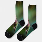 Ruby-throated Hummingbird - Original Foto Socken (Linkes Detail)