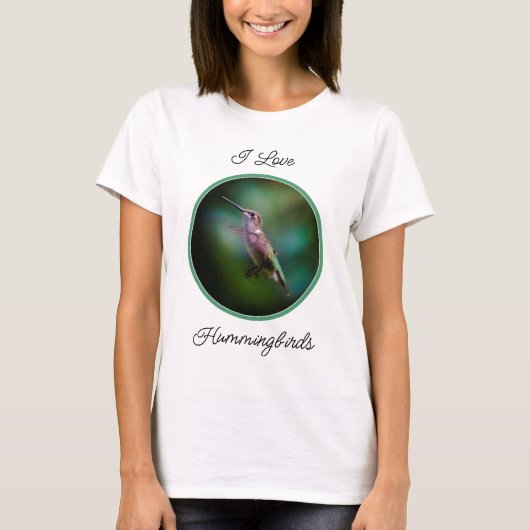 Ruby-throated Hummingbird - Original Foto T-Shirt (Vorderseite)