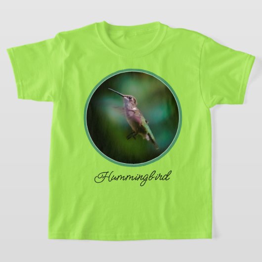 Ruby-throated Hummingbird - Original Foto T-Shirt (Ablage )