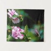 Ruby-throated Hummingbird - Original Foto Wandteppich (Vorderseite (Horizontal))