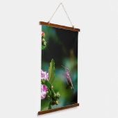 Ruby-throated Hummingbird - Original Foto Wandteppich Mit Holzrahmen (Gewinkelt)