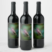 Ruby-throated Hummingbird - Original Foto Weinetikett (Flaschen)