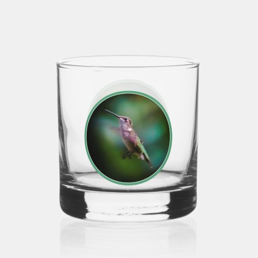 Ruby-throated Hummingbird - Original Foto Whiskyglas (Vorderseite)
