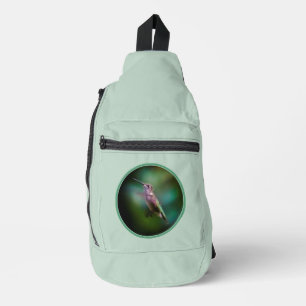 Ruby-throated Hummingbird Original Fotograf Crossbody Bag