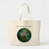 Ruby-throated Hummingbird Original Fotograf Jumbo Stoffbeutel (Vorne)