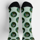 Ruby-throated Hummingbird Original Fotograf Socken (Oben)