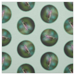 Ruby-throated Hummingbird Original Fotograf Stoff