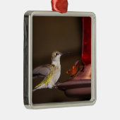 Ruby-throated Hummingbird Ornament Aus Metall (Rechts)