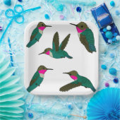 Ruby Throated Hummingbird Pappteller (Party)