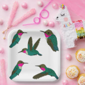 Ruby Throated Hummingbird Pappteller (Party)