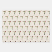 Ruby-throated Hummingbird Pattern Geschenkpapier Set (Vorderseite)