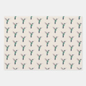 Ruby-throated Hummingbird Pattern Geschenkpapier Set (Vorderseite)
