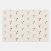 Ruby-throated Hummingbird Pattern Geschenkpapier Set (Vorderseite)