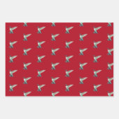Ruby-throated Hummingbird Pattern Geschenkpapier Set (Vorderseite 3)