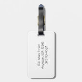 Ruby-Throated Hummingbird, Personalisiert Gepäckanhänger (Rückseite vertikal)