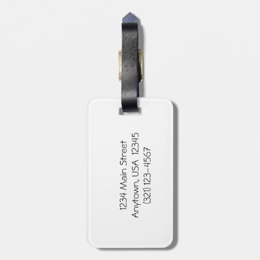 Ruby-Throated Hummingbird, Personalisiert Gepäckanhänger (Rückseite vertikal)