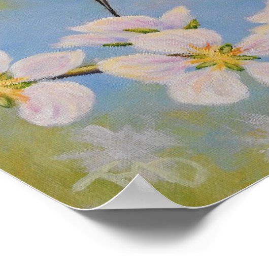 Ruby-Throated Hummingbird - Poster (Ecke)