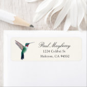 Ruby-throated Hummingbird Return Address Label (Insitu)
