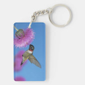 Ruby-throated Hummingbird Schlüsselanhänger (Rückseite)