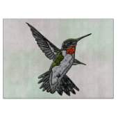 Ruby Throated Hummingbird Schneidebrett (Vorderseite)