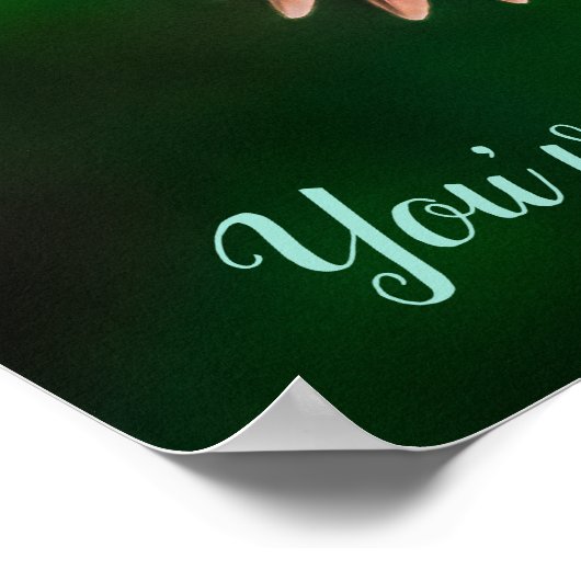 Ruby Throated Hummingbird Sie haben dieses Zitat G Poster (Ecke)