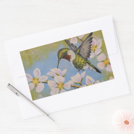 Ruby-Throated Hummingbird - Stickers (Umschlag)