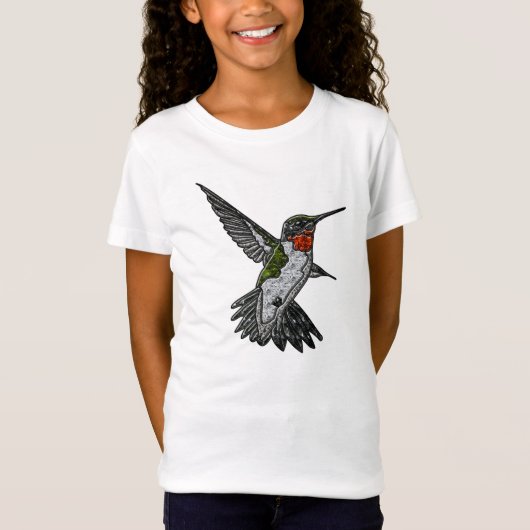 Ruby Throated Hummingbird T-Shirt (Vorderseite)