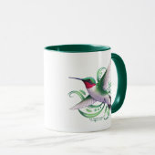 Ruby Throated Hummingbird Tasse (VorderseiteRechts)