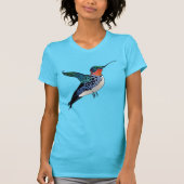 Ruby Throated Hummingbird Tattoo Style Art T-Shirt (Vorderseite)