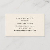 Ruby-throated Hummingbird  Visitenkarte (Rückseite)