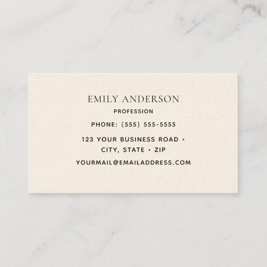 Ruby-throated Hummingbird  Visitenkarte (Rückseite)